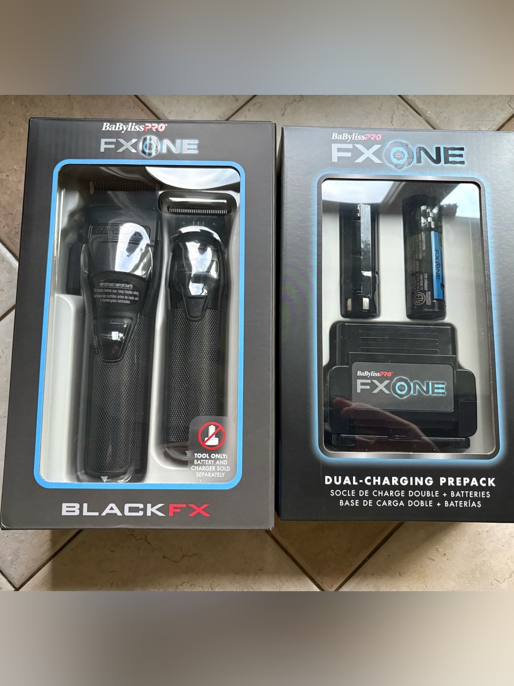 BaByliss PRO FXONE Cordless  Clipper/trimmer Matte Black Battery Powered Dual